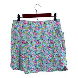 Gottex Athletic Skort Golf Tennis Sz S Flower Pond Floral Activewear